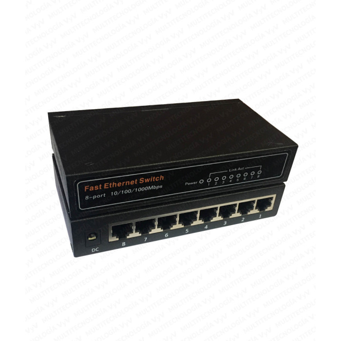 LB-SWITCH RJ45 8 PTOS 10/100/1000 1Gbps