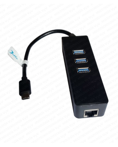 VC-HUB USB TIPO C A HDMI+RJ45-1000+USB3.0+PD