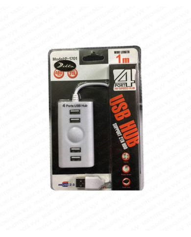 VC-HUB USB 2.0 4 PUERTOS MODELO 1701