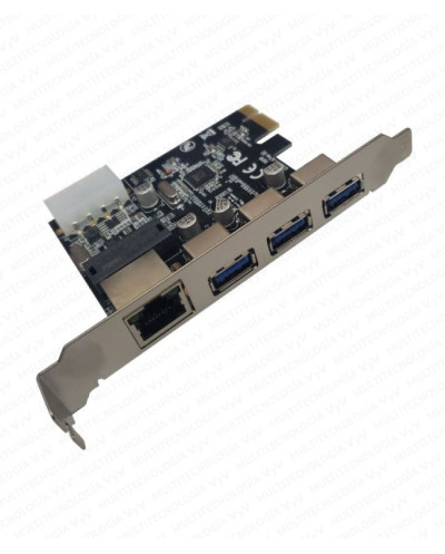 VC-TARJETA PCI EXPRESS 3 PUERTOS USB +1 PUERTO RJ45 10/100/1000