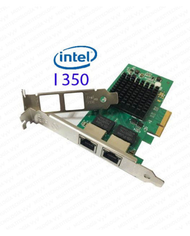 VC-TARJETA PCI EXPRESS SERVIDOR RJ45 1GB 2 PUERTOS 4X INTEL I350
