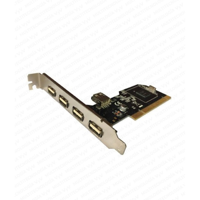 VC-TARJETA PCI A 4 PTOS USB  2.0 + 1 PTO USB 2.0 INTERNO