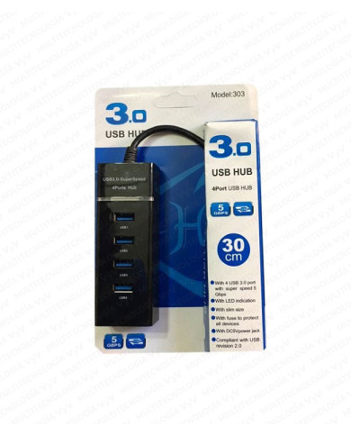 VC-HUB USB 3.0 4 PUERTOS MODELO 303