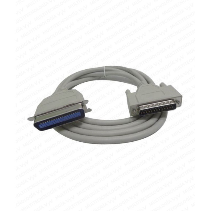 VC-CABLE IMPRESORA 25 PINES MACHO 36 PINES 1.5 M