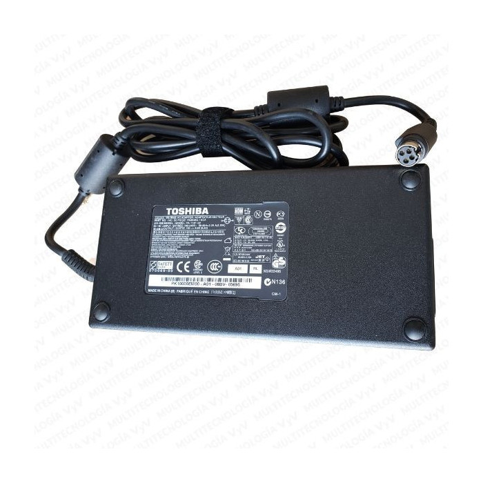 AU-CARGADOR PARA TOSHIBA 19V 9.5A PLUG 4 ORIFICIOS