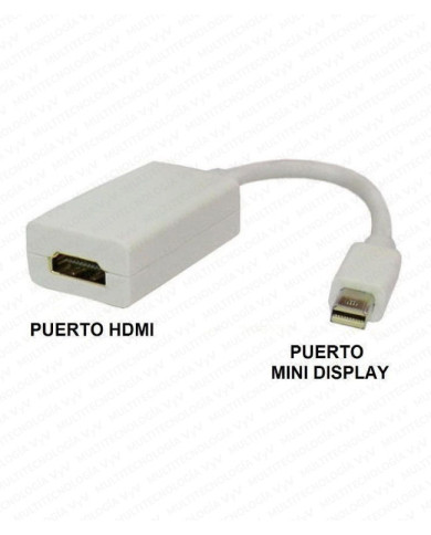 VC-CABLE CONVERTIDOR MINI DISPLAY A HDMI HEMBRA L-20CM