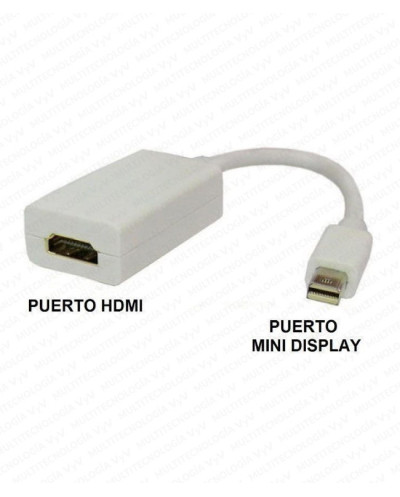 VC-CABLE CONVERTIDOR MINI DISPLAY A HDMI HEMBRA L-20CM