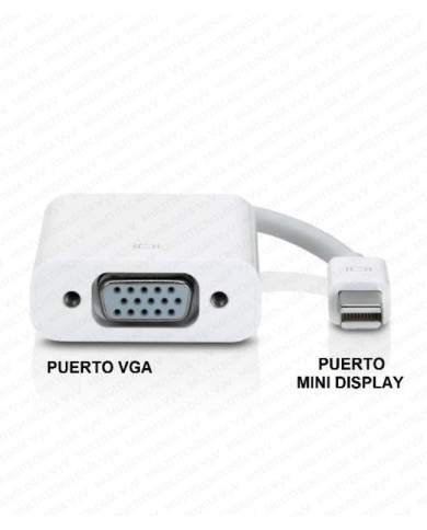 VC-CABLE CONVERTIDOR MINI DISPLAY A VGA L-20CM