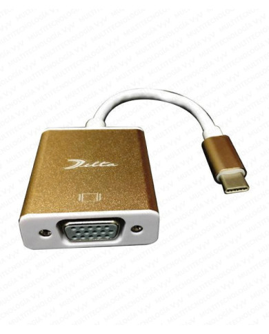 VC-ADAPTADOR USB TIPO C A VGA TAMAÑO 12 CM (GEN 2)