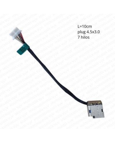 VC-PIN DE CARGA PARA HP 15-AC15 HP1000 PUNTA AZUL P/N 799736-F57 L-10.5CM PLUG 4.5x3.0