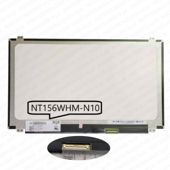VC-PANTALLA LAPTOP 15.6 LED HD 1366x768 40 PINES 25mm BRACKET NT156WHM-N10 V5.0
