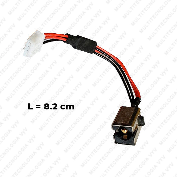 VC-PIN DE CARGA PARA TOSHIBA SATELLITE U900 P/N DC30100LR00 L- 9.5cm PLUG 5.5x2.5