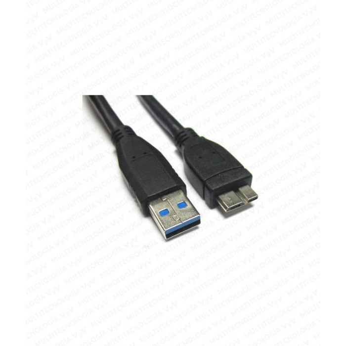 VC-CABLE USB 3.0 PARA DISCO DURO EXTERNO L-30CM NEGRO DELTA