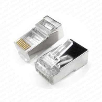 AM-CONECTOR RJ45 FTP BLINDADO FUNDA 100U