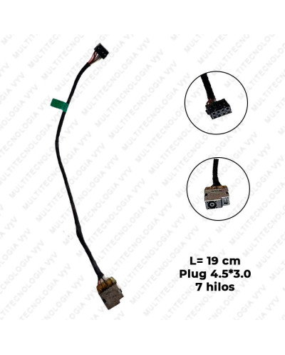 VC-PIN DE CARGA PARA HP 15J 15R P/N 719318-SD9 L-19cm PLUG 4.5x3.0