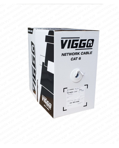 AM-VIGGO CABLE UTP INTERIOR CAT6 50%CU 50% AL 305M 24 AWG-BLANCO