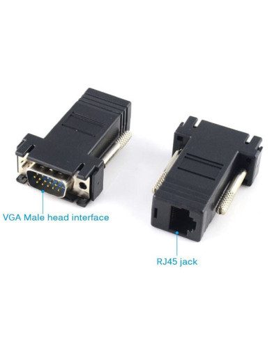 VC-KIT EXTENSOR DE SEÑAL VGA MACHO A RJ45 (PAR)