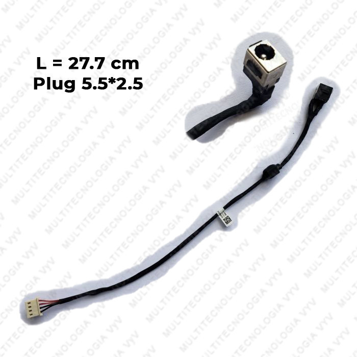 VC-PIN DE CARGA PARA TOSHIBA SATELLITE L645 P/N DD0TE2AD000 L-27cm PLUG 5.5x2.5