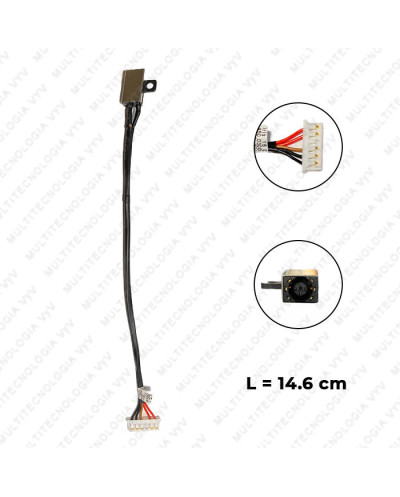 VC-PIN DE CARGA PARA DELL 14 5100 P/N 450030060001 L-14.6 cm PLUG 4.5x3.0