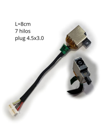 VC-PIN DE CARGA PARA HP ENVY X360 LARGO P/N 789660-YD3 L-8cm PLUG 4.5x3.0