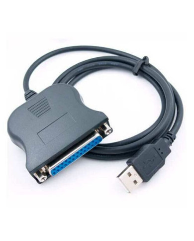 VC-CABLE USB A PARALELO 25 PINES 1.8M