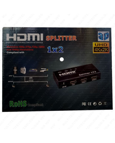 VC-SPLITER HDMI DE 2 PUERTOS