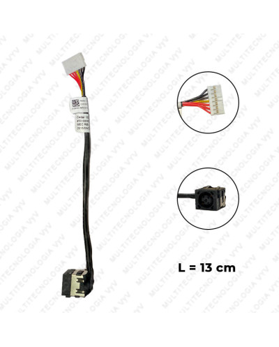 VC-PIN DE CARGA PARA DELL INSPIRON 14-3000 P/N 45000H050012 L-13cm PLUG 7.4x5.0