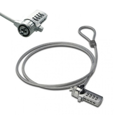 VC-CANDADO PARA LAPTOP DELGADA CON CLAVE RANURA 3.0x7.0 mm DELTA L-1.80m