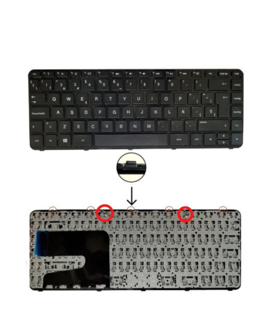 VC-TECLADO PARA HP 14 14N 14D 14E 240-G2 240-G3 245-G3 BIG ENTER CON FRAME