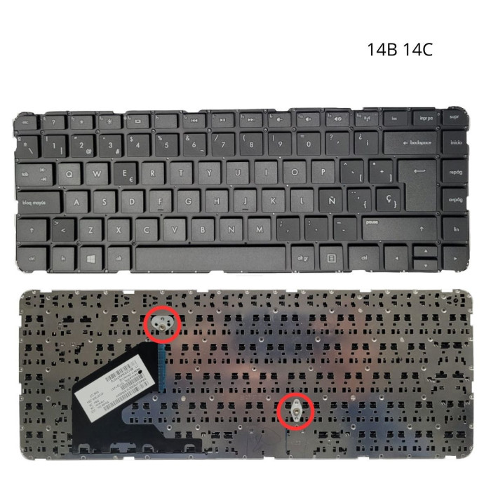 VC-TECLADO PARA HP 14 14B 14C SLEEKBOOK NO FRAME