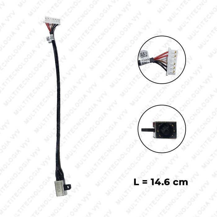 VC-PIN DE CARGA PARA DELL 15 3000 No. PARTE 450.03006 0001 L-14.6 cm PLUG 4.5x3.0