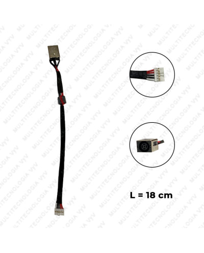 VC-PIN DE CARGA PARA DELL 15 5548 P/N 0M03W3 L-18cm PLUG 7.4x5.0