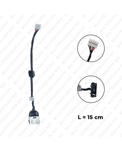 VC-PIN DE CARGA PARA LENOVO Z50 No. PARTE DC30100LG00 L-15CM PLUG RECTANGULAR