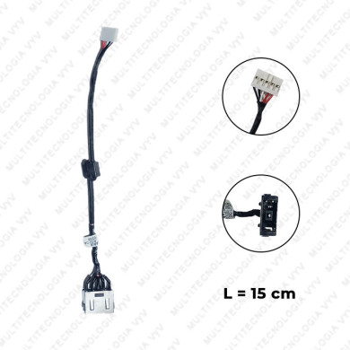 VC-PIN DE CARGA PARA LENOVO Z50 No. PARTE DC30100LG00 L-15CM PLUG RECTANGULAR