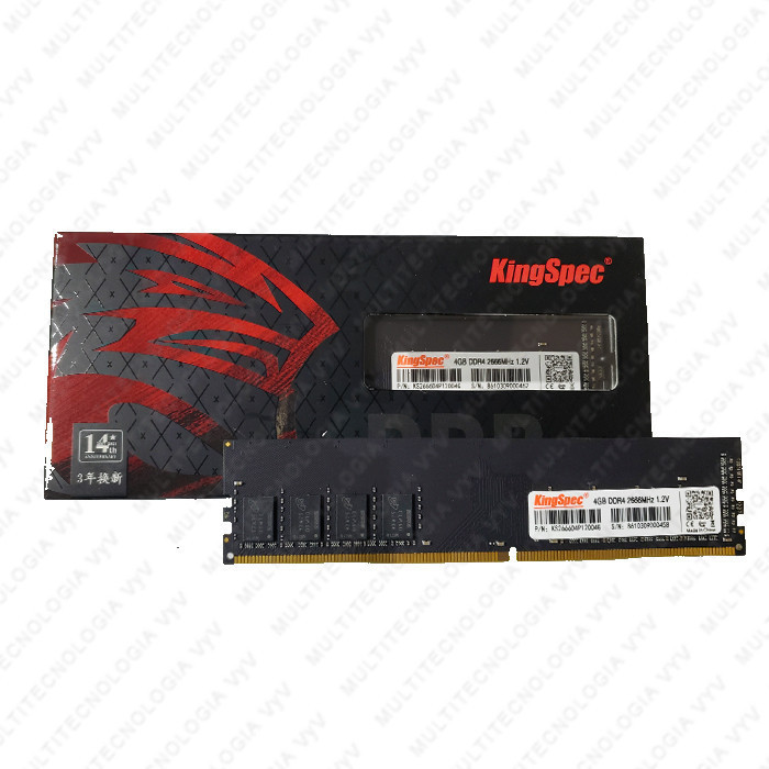 KS-MEMORIA RAM KINGSPEC DDR4 DESKTOP 16GB 1.2V 2666 MHz