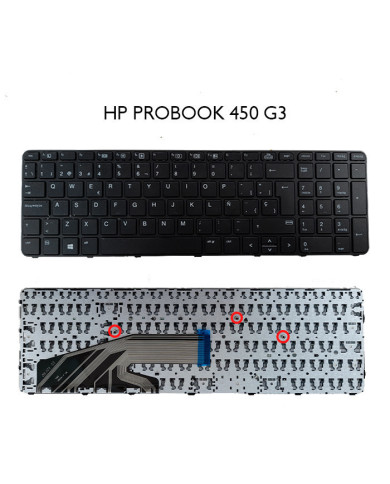 VC-TECLADO PARA HP 15 450 G3 BIG ENTER CON FRAME