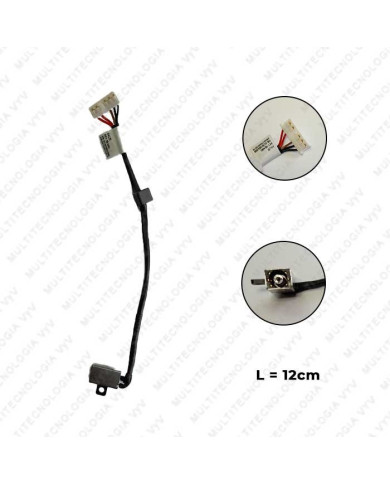 VC-PIN DE CARGA PARA DELL INSPIRON 14 3459 No. PARTE DC30100UD00 L-12 cm PLUG 4.5x3.0
