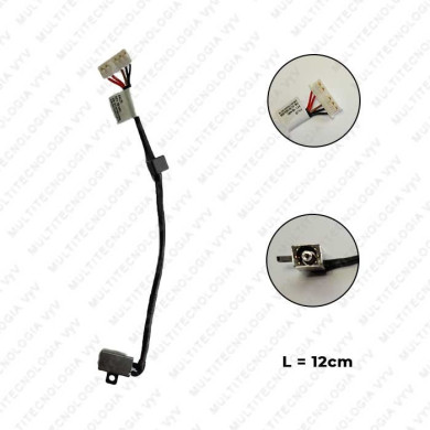 VC-PIN DE CARGA PARA DELL INSPIRON 14 3459 No. PARTE DC30100UD00 L-12 cm PLUG 4.5x3.0