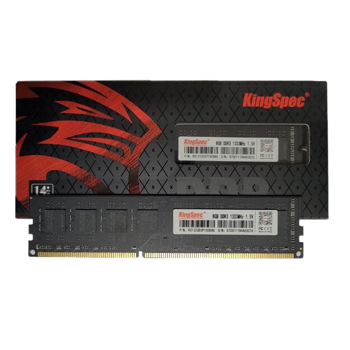 KS-MEMORIA RAM KINGSPEC DDR3 DESKTOP 8GB 1.5V 1333 MHz