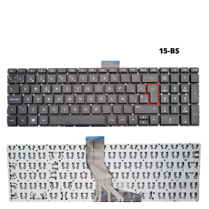 VC-TECLADO PARA HP 15 15-BS BIG ENTER