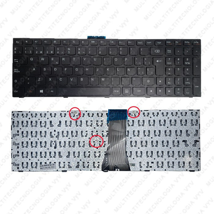 VC-TECLADO PARA LENOVO 15 300-15 305-15 FRAME BIG ENTER