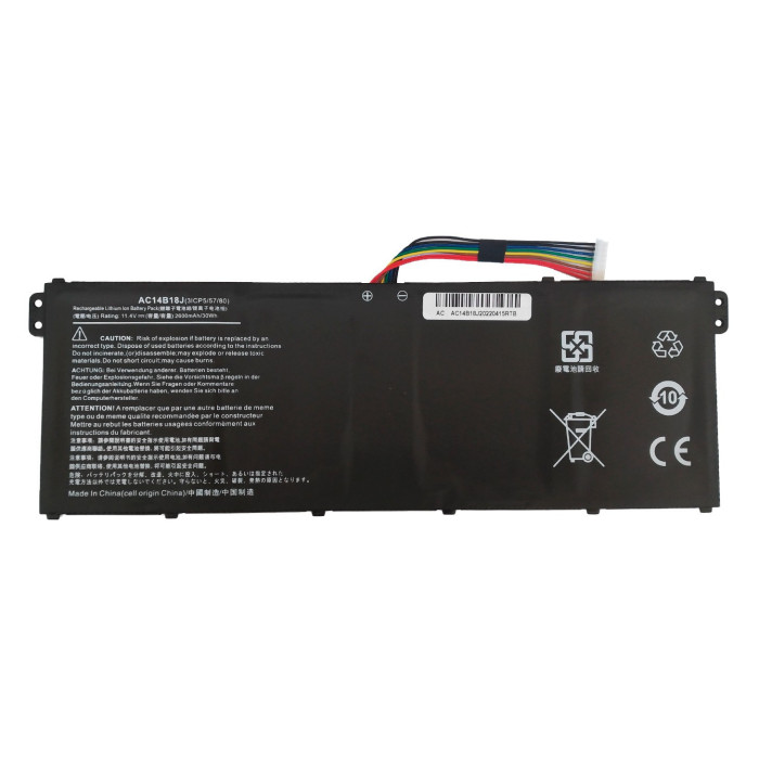VC-BATERIA PARA ACER AC14B18J 11.52V 3220mAh 37Wh