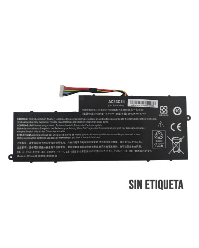 VC-BATERIA PARA ACER AL15A32 14.8V 2200mAh 33Wh