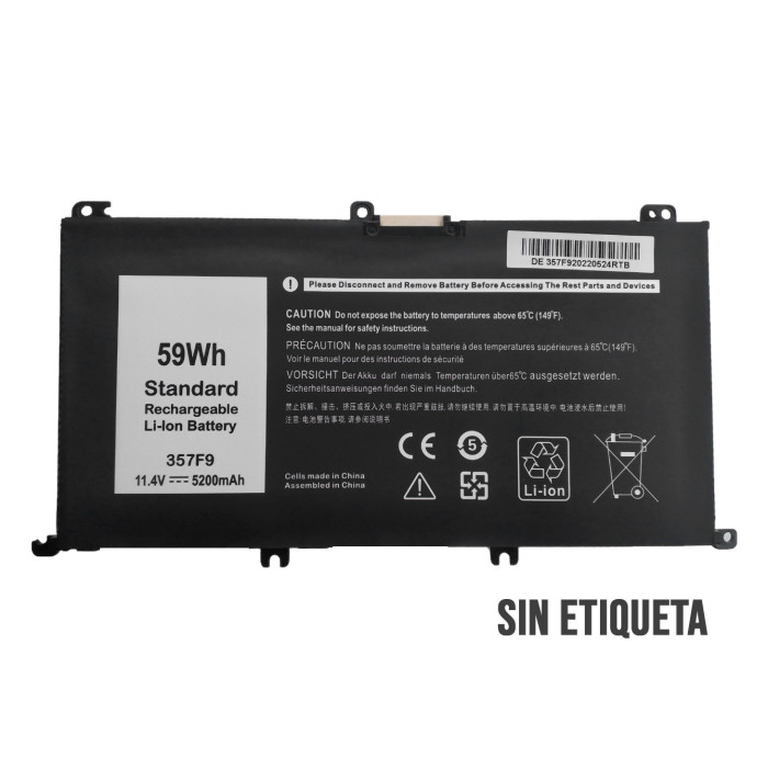 VC-BATERIA PARA DELL 357F9 11.4V 3166mAh 59Wh