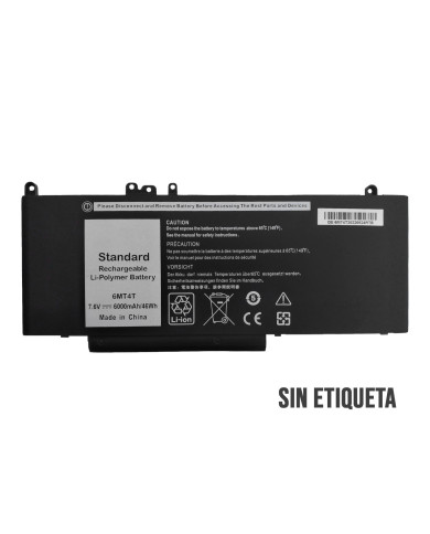 VC-BATERIA PARA DELL 6MT4T 7.6V 6000mAh 46Wh