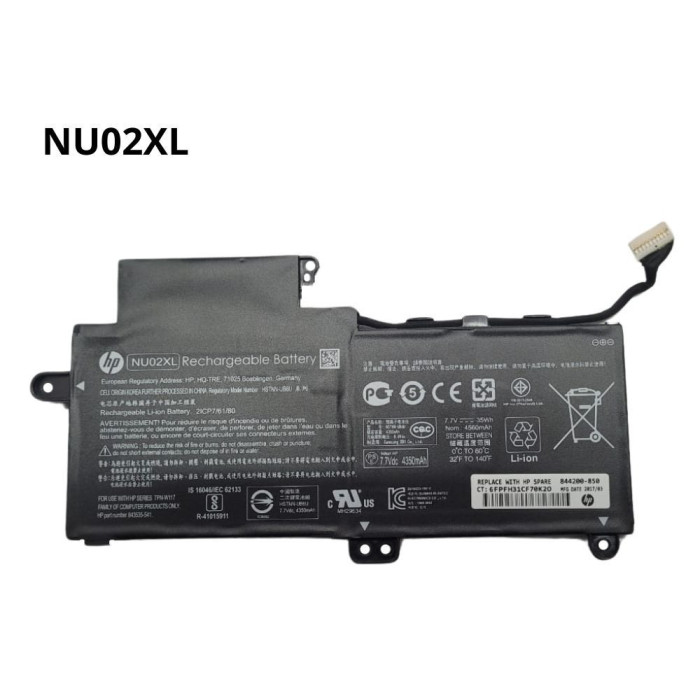 VC-BATERIA PARA HP NU02XL 7.7V 35Wh