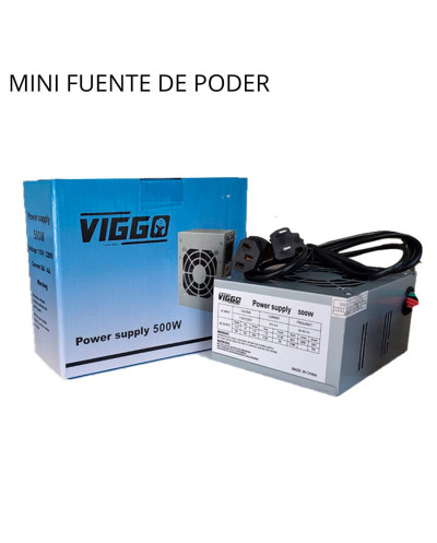 VC-MINI FUENTE DE PODER PARA PC 500W VIGGO