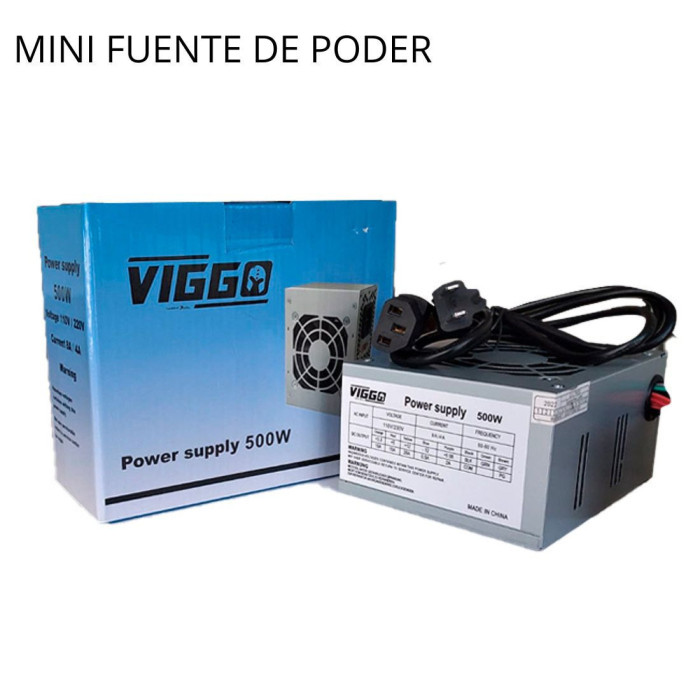 VC-MINI FUENTE DE PODER PARA PC 500W VIGGO