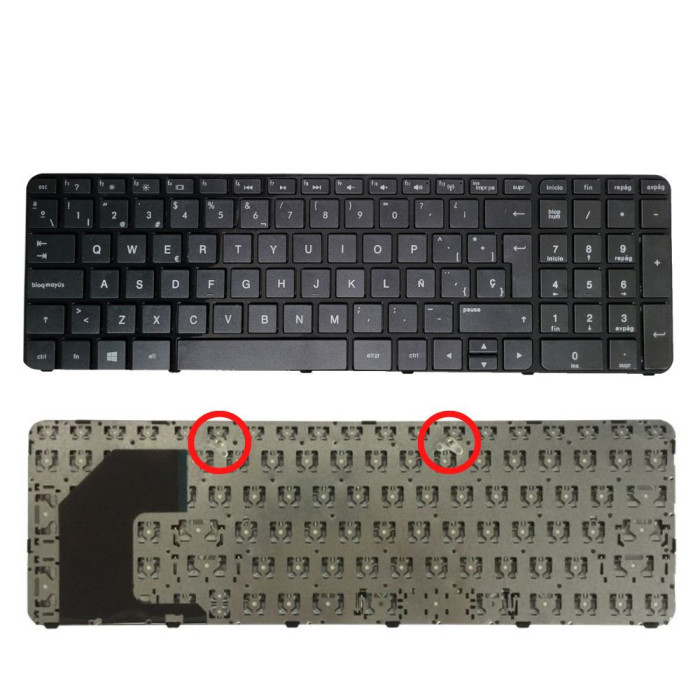 VC-TECLADO PARA HP 15 15B SLEEKBOOK CON SOPORTES