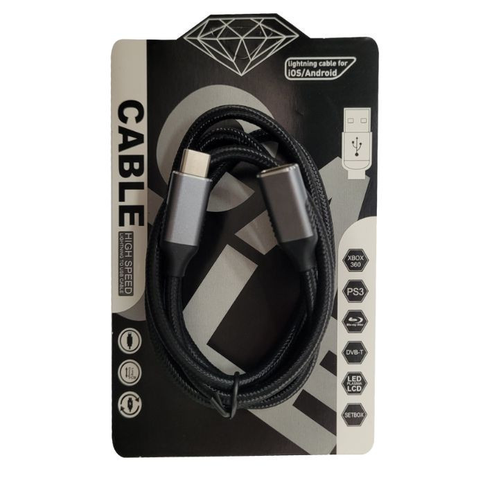 VC-EXTENSION USB TIPO C HEMBRA MACHO L- 1m